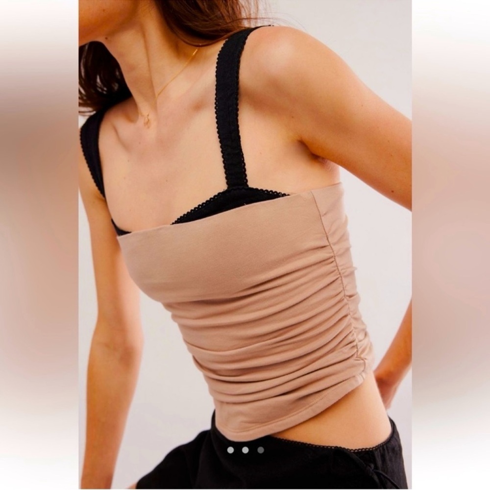 Free People Two Tone Cropped Tank